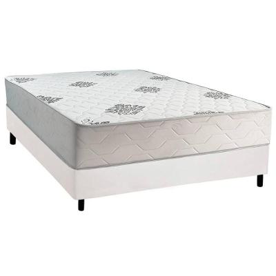 Cama Box Casal: Colchão Ortopédico Inovaflex Comfort Premium+base Crc Corano White (138x188)