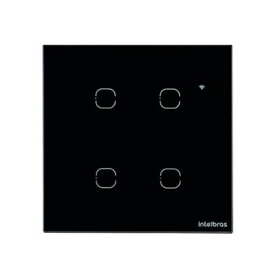 Interruptor Smart Wi-fi Touch 4 Teclas Preto Ews 1004 4850028
