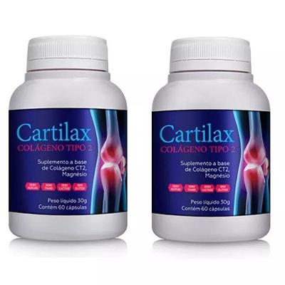 Kit 2 Cartilax Uc2 - Colágeno Tipo 2 120 Cápsulas
