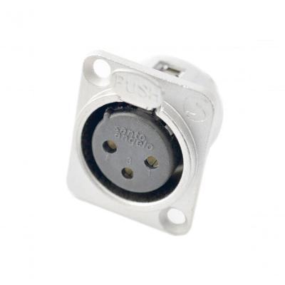 Plug Xlr Santo Angelo Canon Painel Femea Niquel