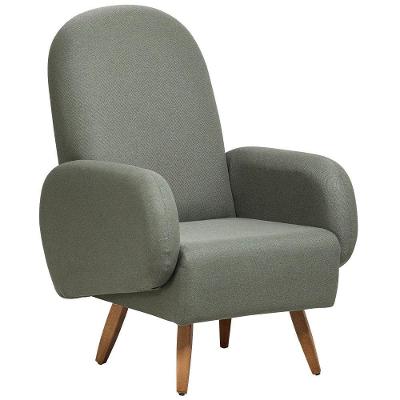 Poltrona De Amamentação Fixa Pés Manu Dolce D02 Tramado Verde C-296 - Lyam Decor