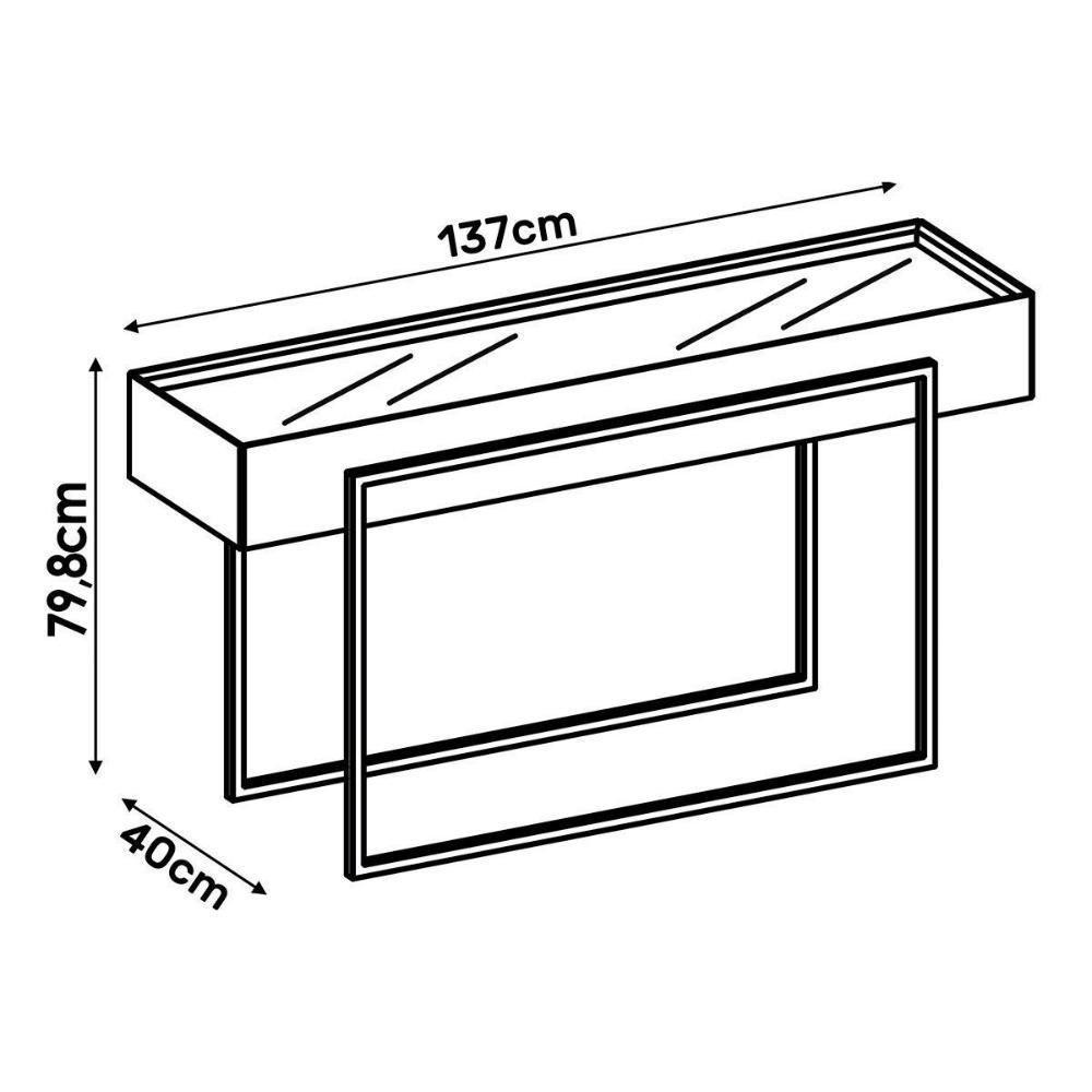 Aparador de Sala Jantar Pilar Off White - DJ Móveis - 6