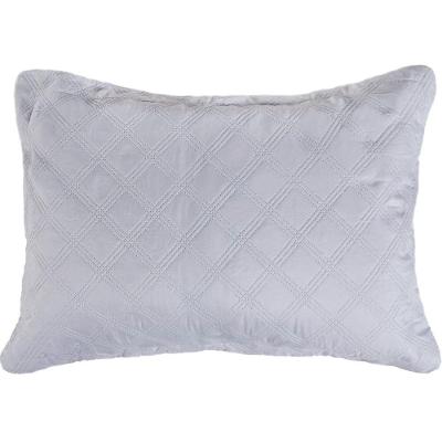 Jogo Porta Travesseiro 2 Pçs Ultra Lisse 50x70cm 100%poliéster Cinza Claro