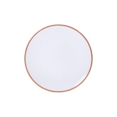 Prato Sobremesa Tramontina Jeri Mocha Em Porcelana 23 Cm Tramontina