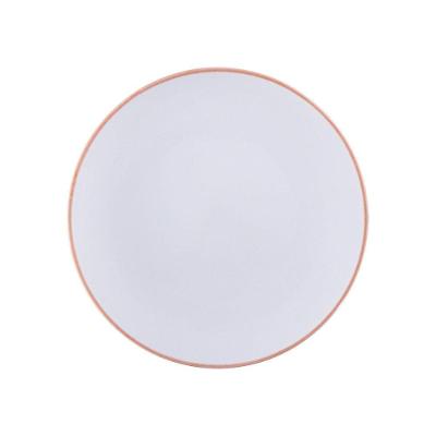 Prato Raso Tramontina Jeri Mocha Em Porcelana 25 Cm Tramontina