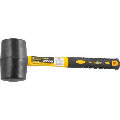 Martelo De Borracha 55 Mm, Cabo Em Fibra, Preto, Vonder Ostenvonder