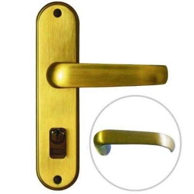 Fechadura Icaro Externa Antique Brass 6,3cm Maçaneta Alavanca - Aço Inox - Soprano