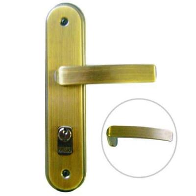 Fechadura Pali Banheiro Antique Brass - Maçaneta Alavanca Ouro Velho 40mm X 53mm