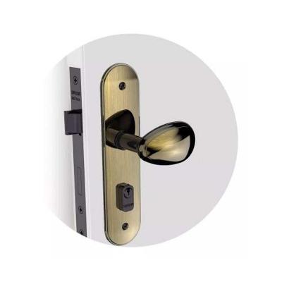 Fechadura Taco Golf Externa Antique Brass - Cromo Inox - Broca 40 Eixo 53 - Pinos Gii