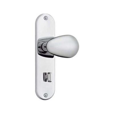 Fechadura Taco Golf Inox Banheiro - Soprano 40mm Eixo 53mm Chave Interna