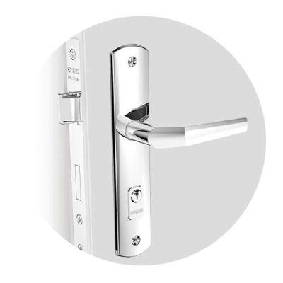Fechadura Externa Cromada Soprano 40mm Nylon 53 Eixo 700 6cm - Portas 25-40mm