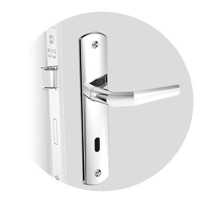 Fechadura Interna Pop Soprano Cromo Inox Zincado Nylon 40mm - Chave Interna Maçaneta Alavanca