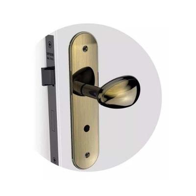 Fechadura Taco Golf Banheiro Antique Brass - Cromo Inox - Zamac - Ouro Velho