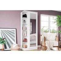 Armário Multiuso Casal Duetto 1 Porta c/Espelho Branco - Henn - 1