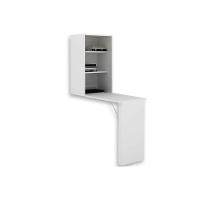 Armário Multiuso Lavanderia AM3106 c/ Mesa Retrátil e 2 Prateleiras Branco - Tecno Mobili - 1