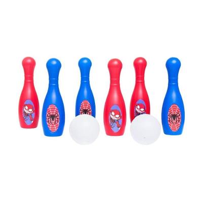 Jogo Boliche Homem Aranha 6 Pinos 2 Bolas Brinquedo Infantil