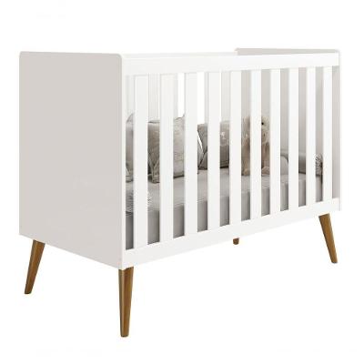 Berço Americano Retrô Isis Branco Fosco - Moveisaqui