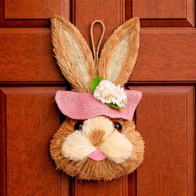 Pendente Pascoa Cabeça Coelhinha Coelha Parede Porta De 27cm
