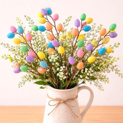 Ramo Galho Com Ovos Enfeite Decorativo Páscoa 40cm Kit 6pçs