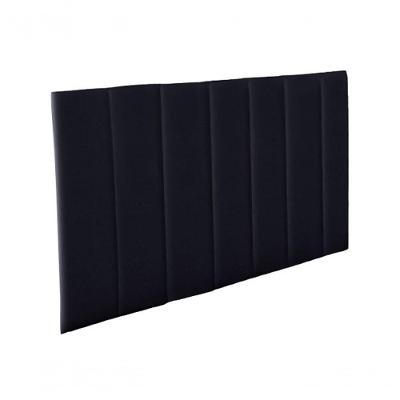 Cabeceira Estofada Solteiro Colômbia Suede Preto - Criativa Estofados