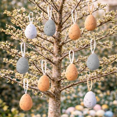 Pendente Ovinhos Decoração De Páscoa Coelho 5x3cm Kit 72pçs