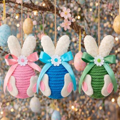 Pendente Ovinhos Coelho Decoração De Páscoa 13x8cm Kit 6pçs