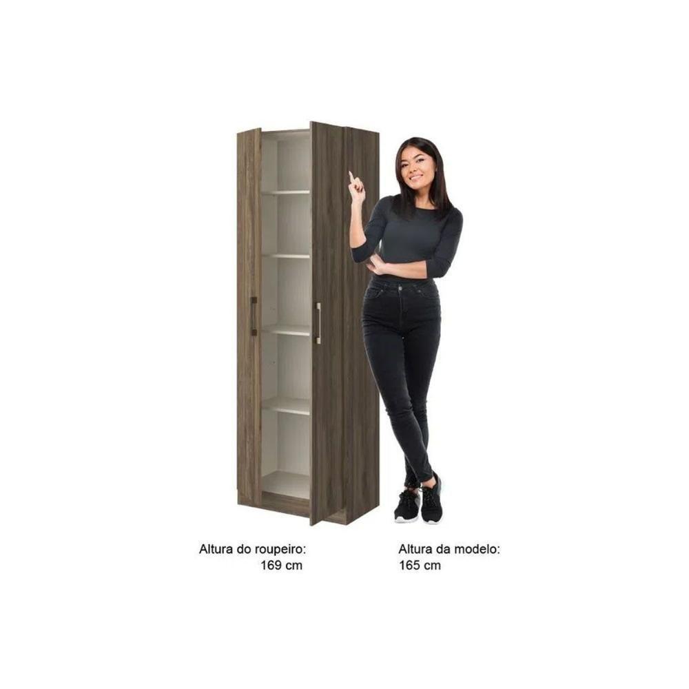Armário Multiuso Sala 626 c/ 2 Portas Legno - Carraro - 6