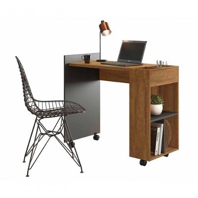 Escrivaninha Alessa M2 Amêndoa Com Chumbo - Lukaliam Móveis