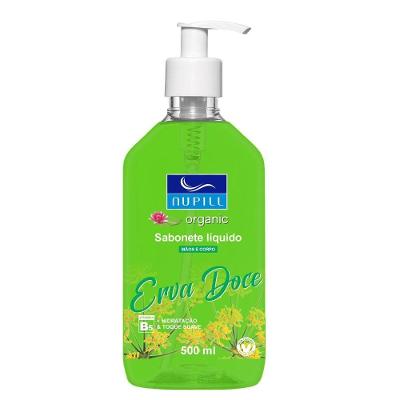 Sabonete Líquido Mãos E Corpo Erva Doce Nupill 500ml