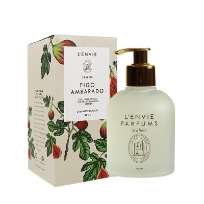Sabonete Líquido Lenvie Figo Ambarado Arabesc Frutal 200ml