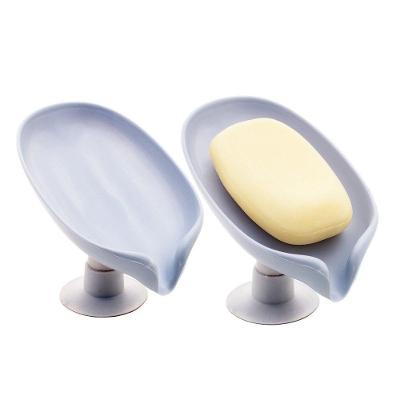 Kit 2 Saboneteira De Pia Com Ventosa E Drenagem Plástico Cinza Lyor