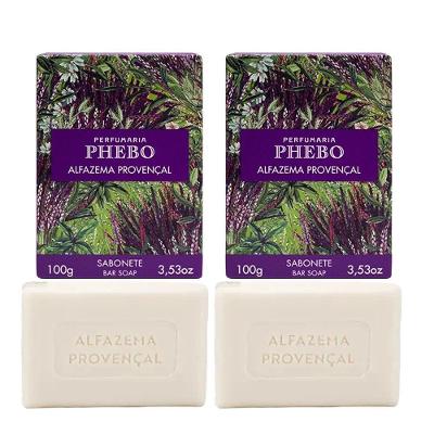 Kit 2 Sabonete Phebo Alfazema Provençal Em Barra Cremoso 100g