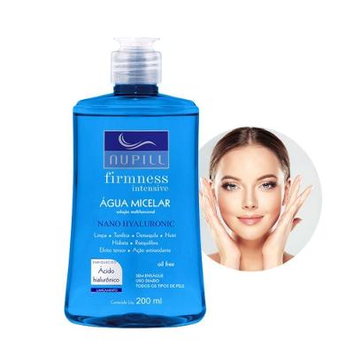 Kit Facial Sabonete Líquido água Micelar Nano Hyaluronic Nupill E Lenços De Algodão 50un