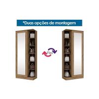 Armário Multiuso Juvenil Duetto 1 Porta c/Espelho Branco - Henn - 5