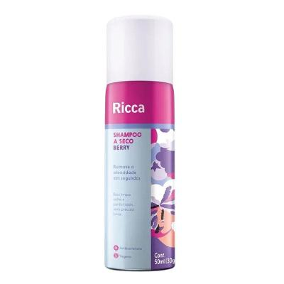Shampoo A Seco Ricca De Bolso Remove Oleosidade Berry 50ml