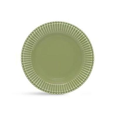 Jogo 8 Pratos De Sobremesa Frisada Verde Scalla 1ª Linha