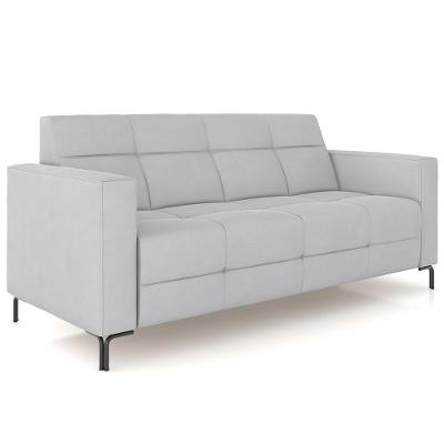 Sofá 2 Lugares Sala Living Industrial 160cm Senna K01 Veludo Cinza - Lyam Decor