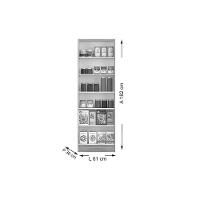 Armário Multiuso Juvenil 424 c/ 2 Portas Branco - Carraro - 2