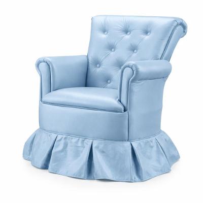 Cadeira Poltrona Balanço Amentação Confortável Quarto Descanso Sala Leitura Corino Azul