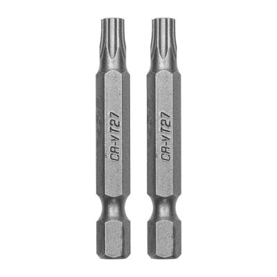 Bits Torx T27 Cromo Vanádio 50mm 2pcs Mtx 1/4''