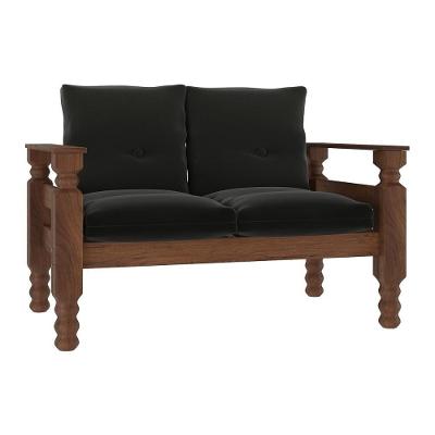 Namoradeira 2 Lugares Madeira Maciça Liz Multimóveis Vcr7002 - Grafite Grafite