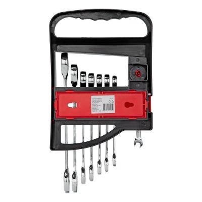 Jogo De Chaves Combinadas Com Catraca Mtx 8 Peças Aço Crv