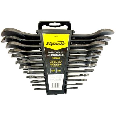 Jogo Chave Fixa 6-32mm 12 Peças Aço Crv Sparta 1496555