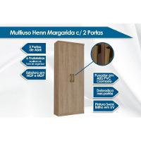 Armário Multiuso Lavanderia Margarida c/ 2 Portas Rústico - Henn - 3