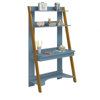 Estante Escrivaninha Simba Azul Fosco - Reller