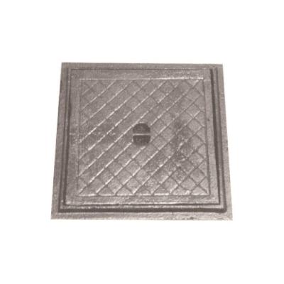 Tampa Tampão de Chão Simples Ferro Fundido Inspeção 60x60cm