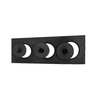 Chapa Paulista 3 Furos Fogão Lenha C/ Tampa 19x55x23cm