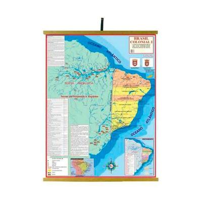 Mapas Educativos Brasil Colonial I 1200x900mm