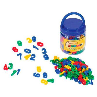 Brinquedos Educativos Pote com Números 105 Peças