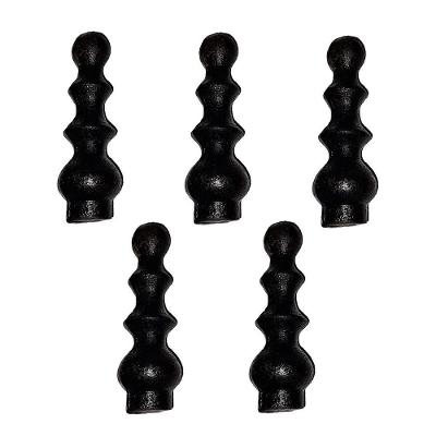 Kit 5 Ponteiras Ponta De Lança Ferro N16 Grade Portão 12Cm